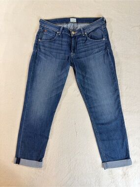 Hudson Bacara Crop Straight Cuffed Jeans Women’s Size 31 Blue ITEM2662